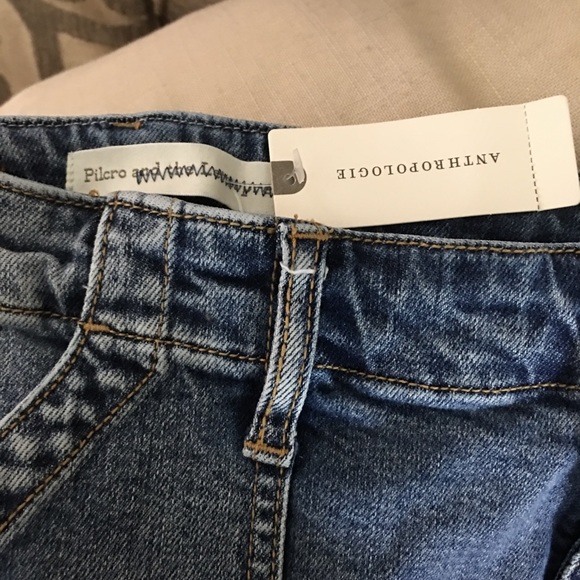 Anthropologie Pilcro High Rise Utility Crop Jeans - Picture 7 of 8